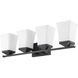 Darcy 4 Light 28 inch Matte Black Vanity Wall Light