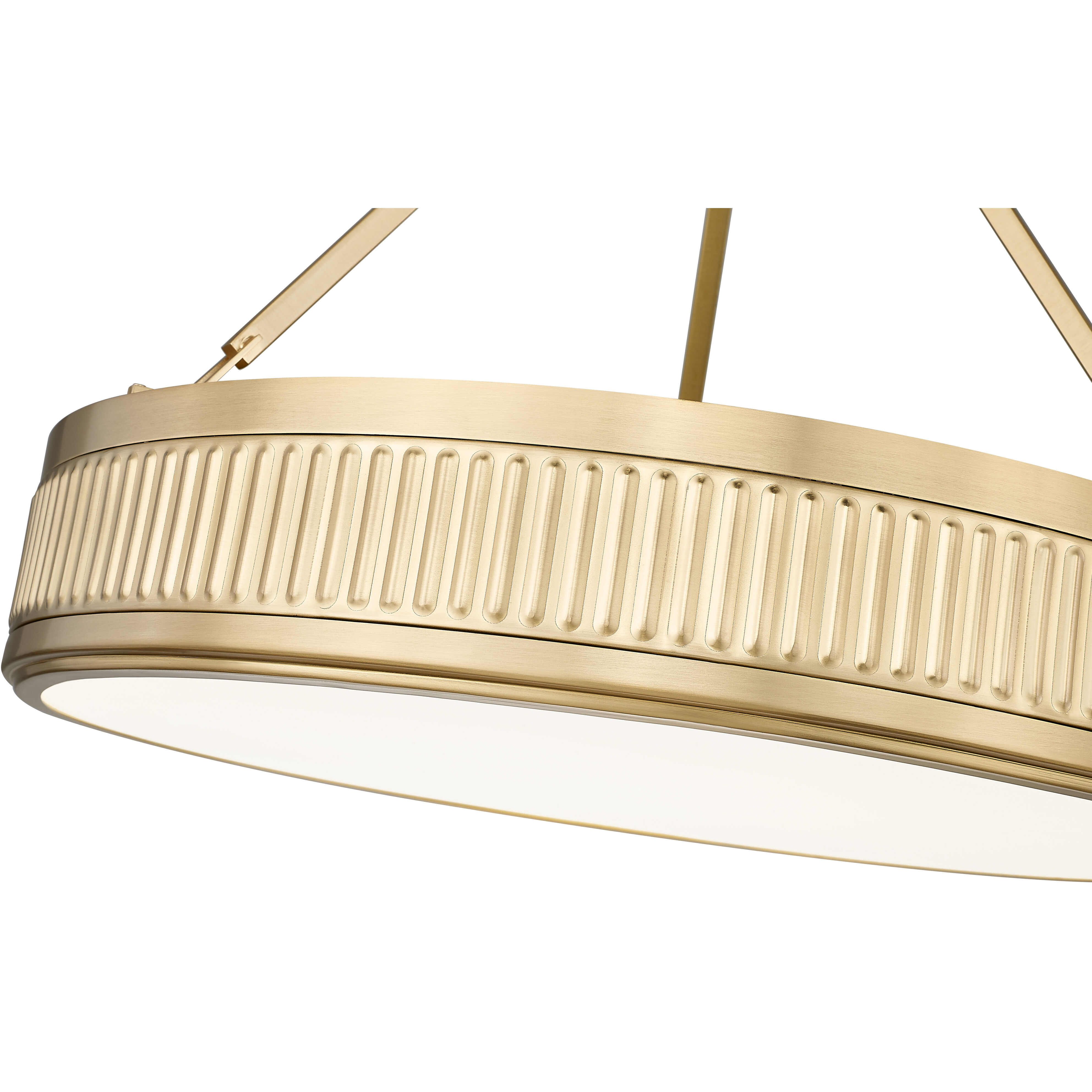 Quinn LED 22 inch Modern Gold Semi Flush Mount Ceiling Light