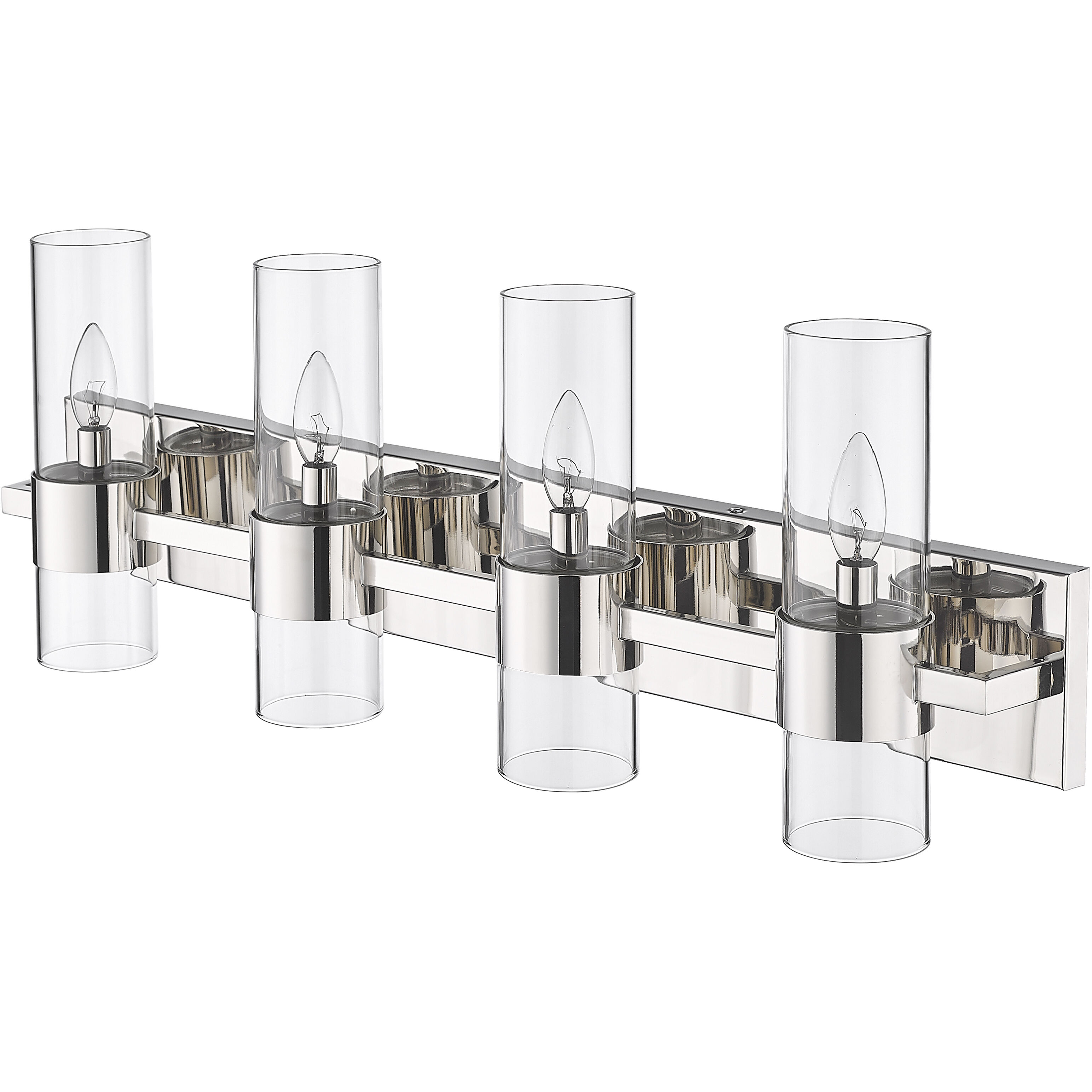 Lawson 4 Light 32 inch Polished Nickel Vanity Wall Light