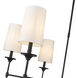 Emily 6 Light 38 inch Matte Black Chandelier Ceiling Light