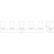 Thayer 5 Light 39 inch Brushed Nickel Vanity Wall Light