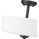 Arlington 3 Light 14.75 inch Bronze Semi Flush Mount Ceiling Light