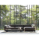 Forest Linear Chandelier Ceiling Light in Matte Black