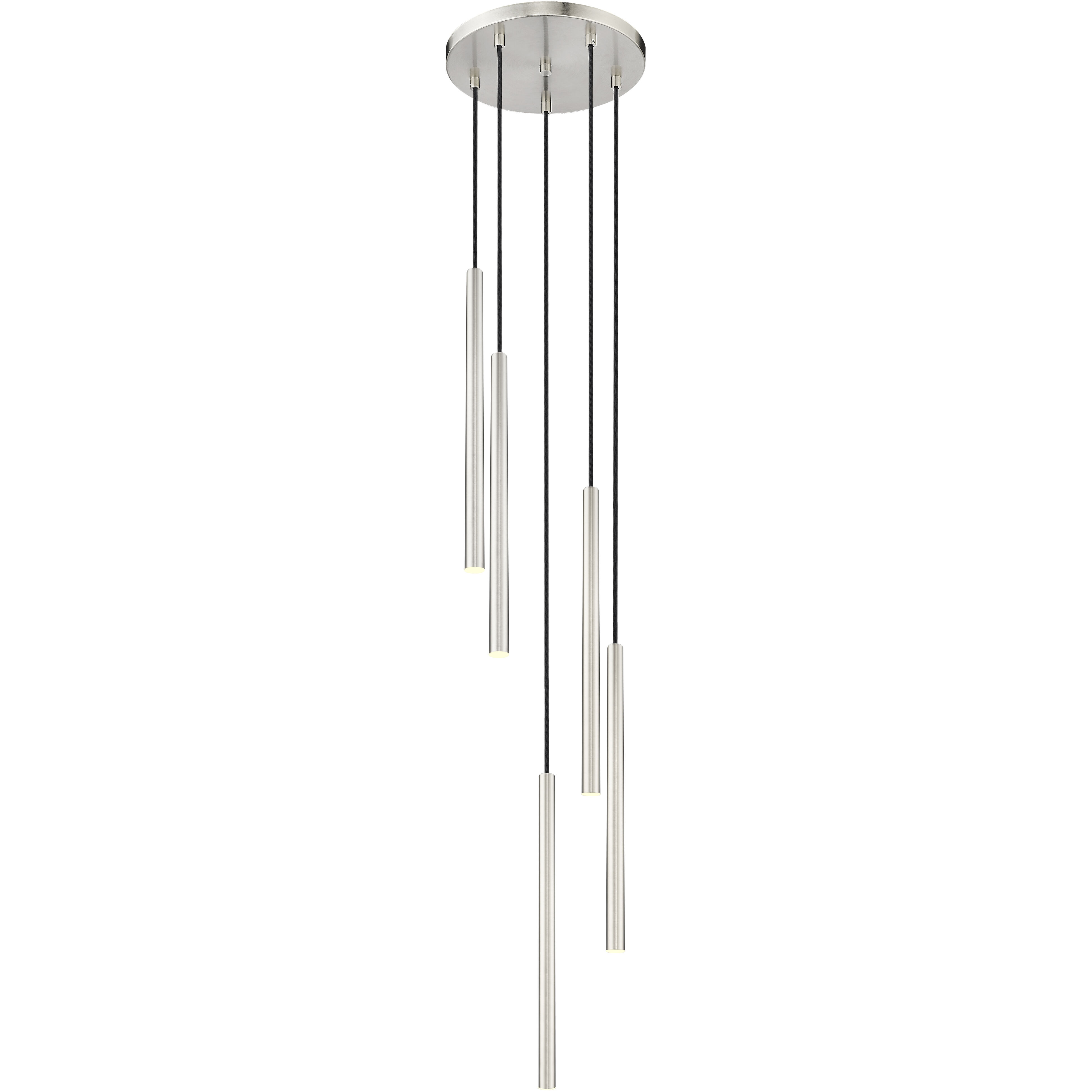 Forest LED 12 inch Brushed Nickel Chandelier Ceiling Light