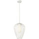 Savanti 1 Light 12 inch Textured White Pendant Ceiling Light