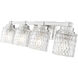 Jacqueline 4 Light 31.5 inch Brushed Nickel Bathroom Vanity Wall Light