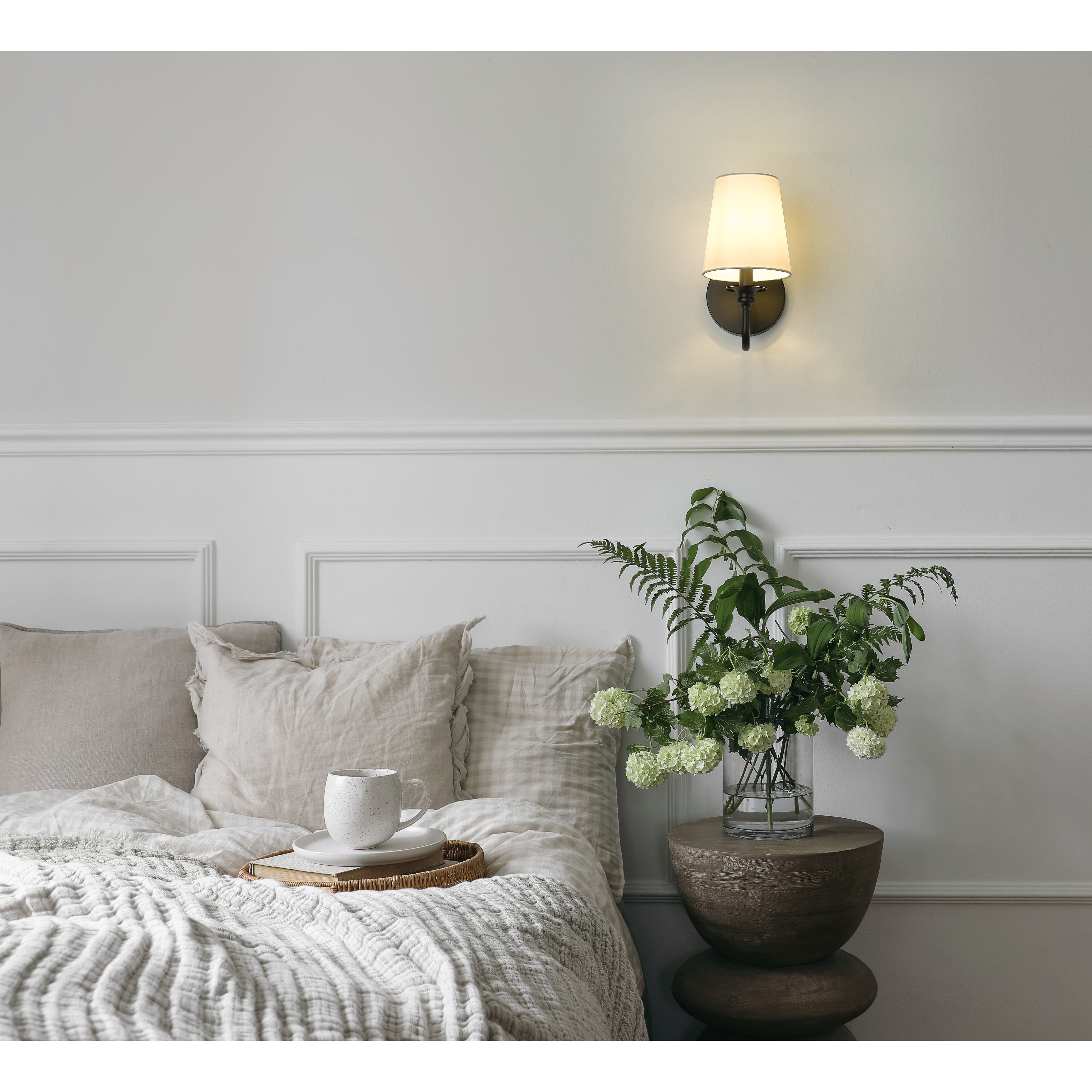 Gianna 1 Light 5.5 inch Matte Black Wall Sconce Wall Light