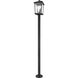 Beacon 3 Light 85.5 inch Black Outdoor Post Mounted Fixture in 24.75