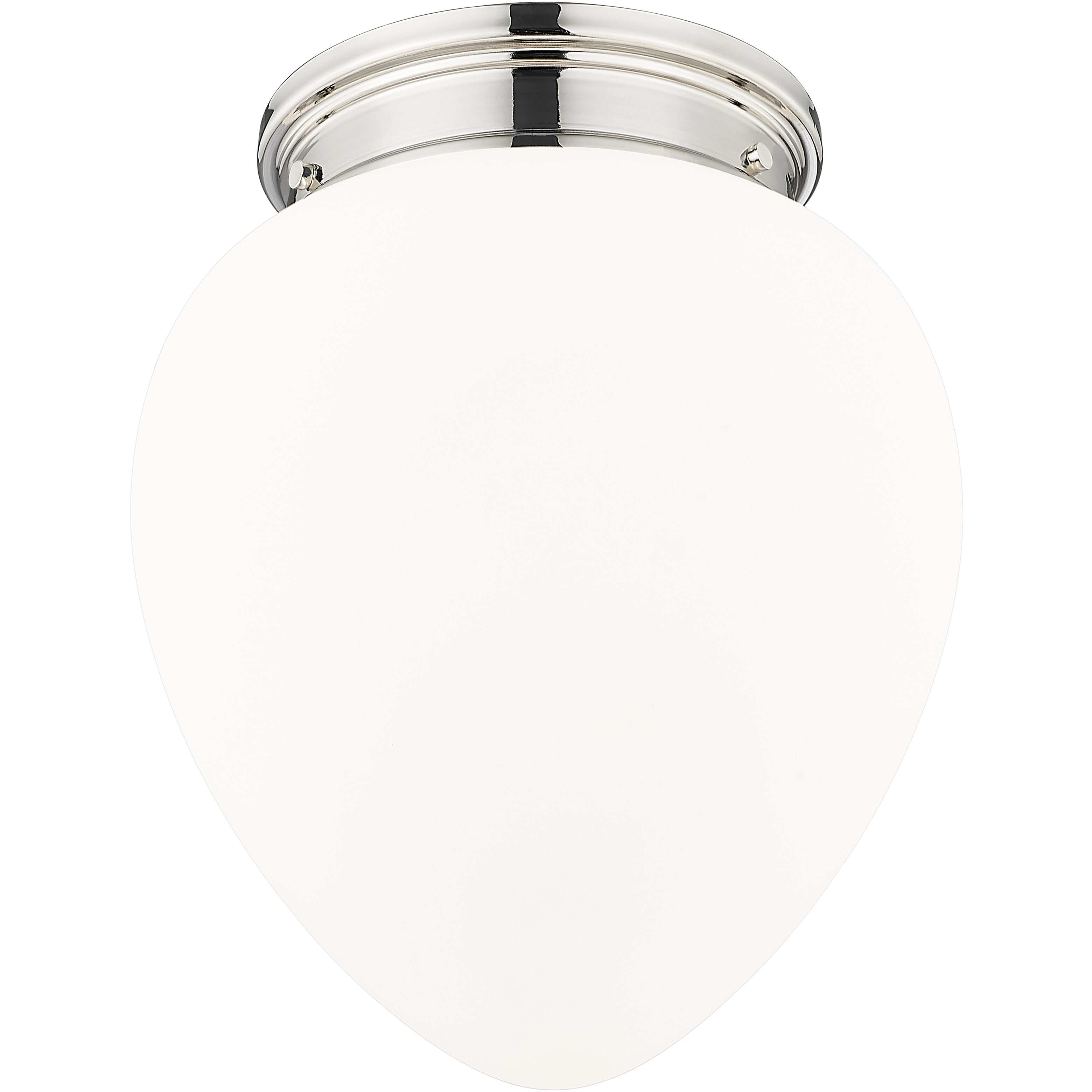 Gideon 1 Light 12.5 inch Polished Nickel Flush Mount Ceiling Light