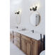Lyna 3 Light 22 inch Matte Black Vanity Wall Light
