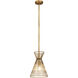 Alito 1 Light 11 inch Rubbed Brass Pendant Ceiling Light