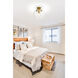 Joliet 1 Light 13 inch Olde Brass Semi Flush Mount Ceiling Light