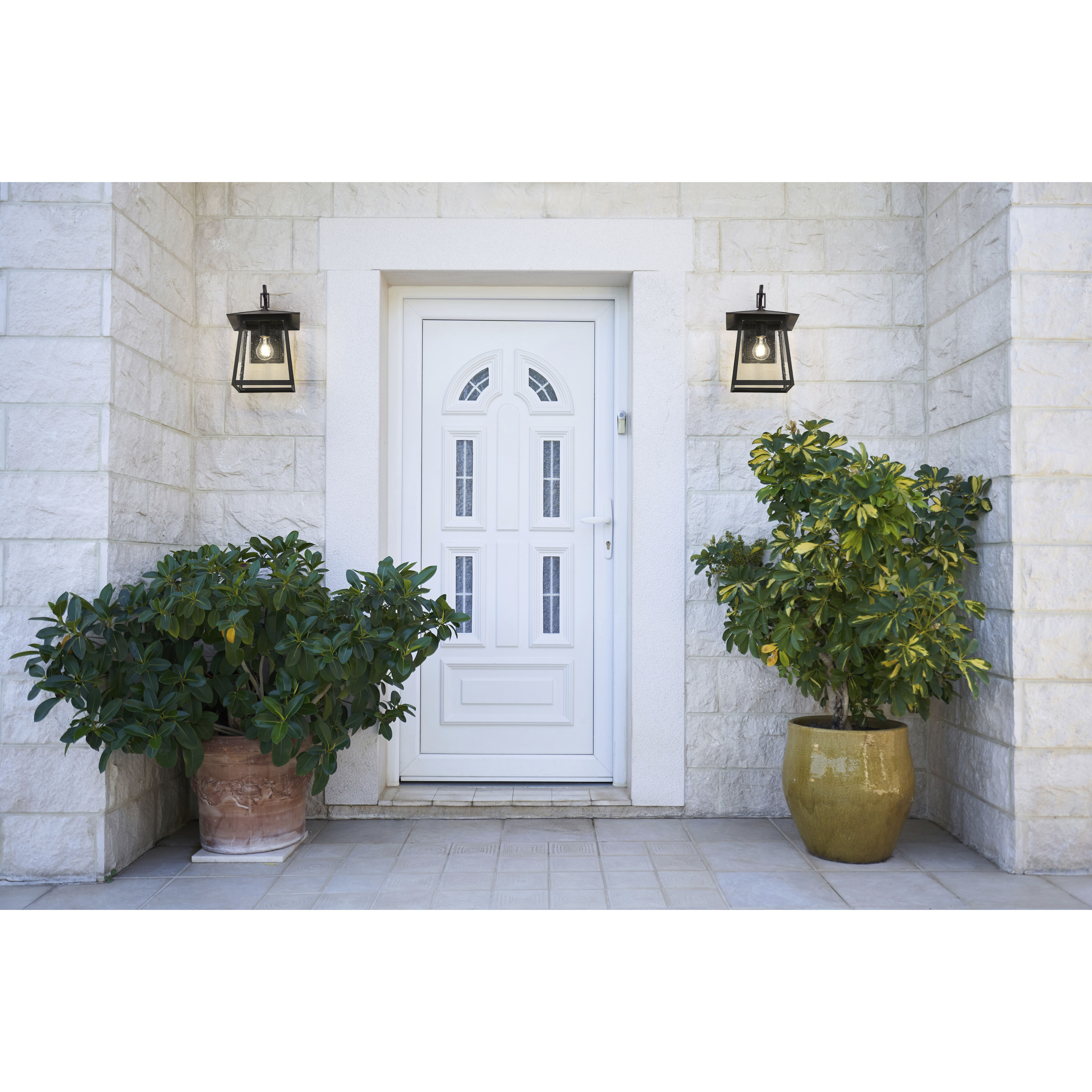 Rainer Outdoor Wall Light in Black, G9