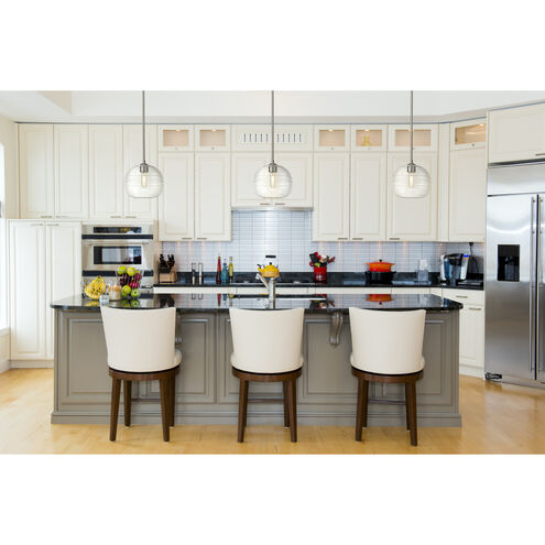 Harmony 1 Light 10 inch Brushed Nickel Pendant Ceiling Light