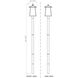 Rainer 4 Light 118.25 inch Black Outdoor Post Mounted Fixture in G9