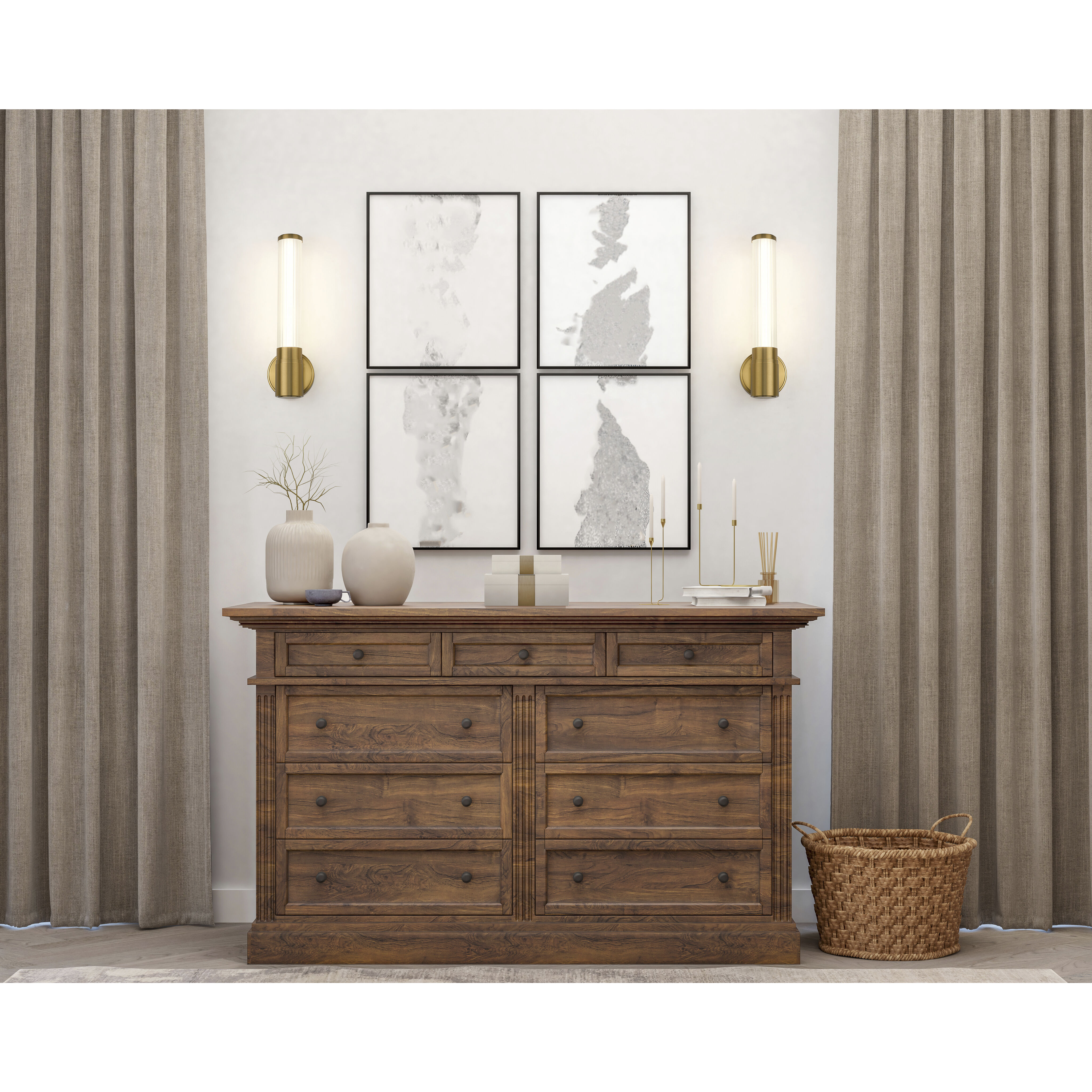 Warwick Wall Sconce Wall Light in Modern Gold