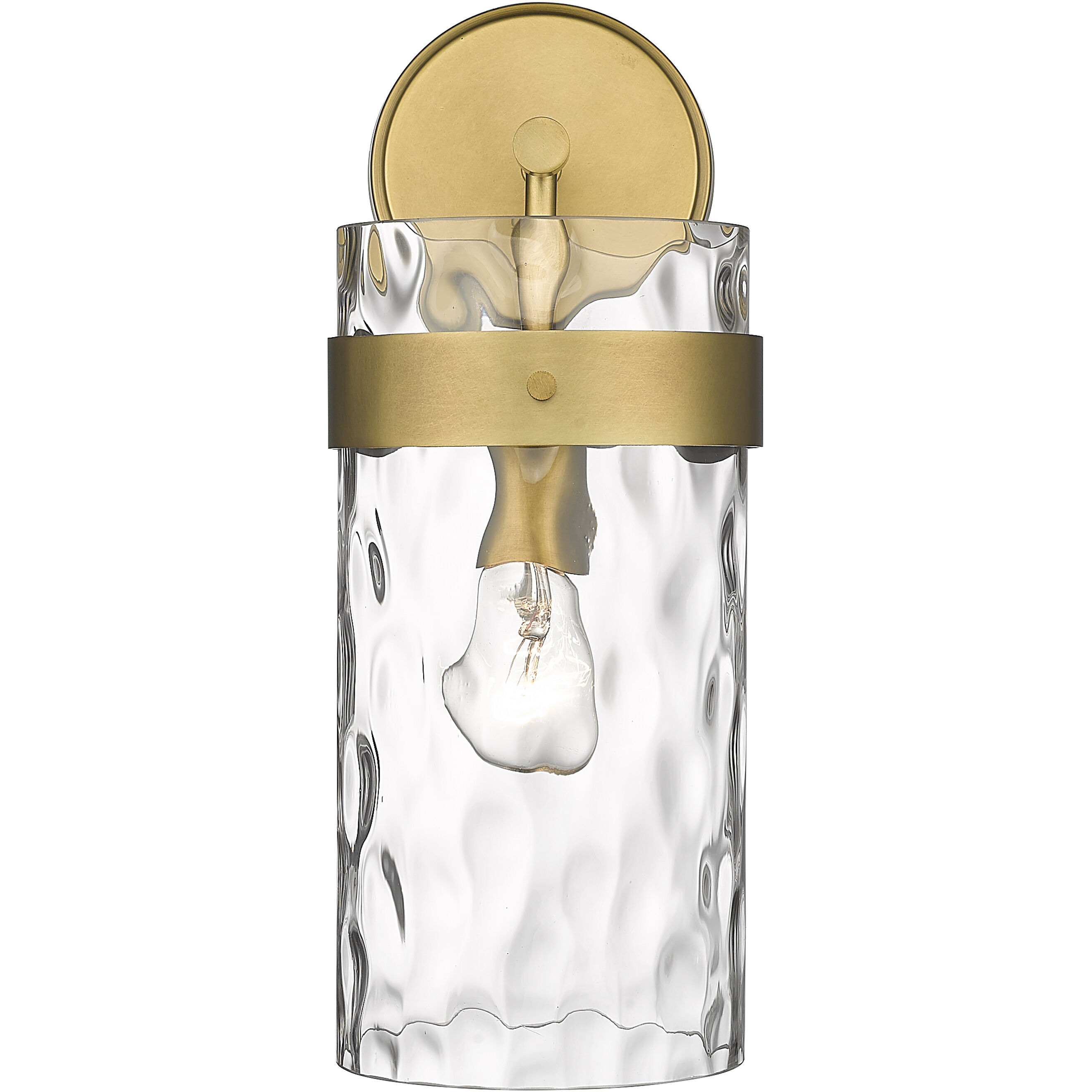 Fontaine 1 Light 6.5 inch Rubbed Brass Wall Sconce Wall Light in Rubbed Bronze