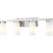 Danica 4 Light 29.5 inch Brushed Nickel Bath Vanity Light Wall Light
