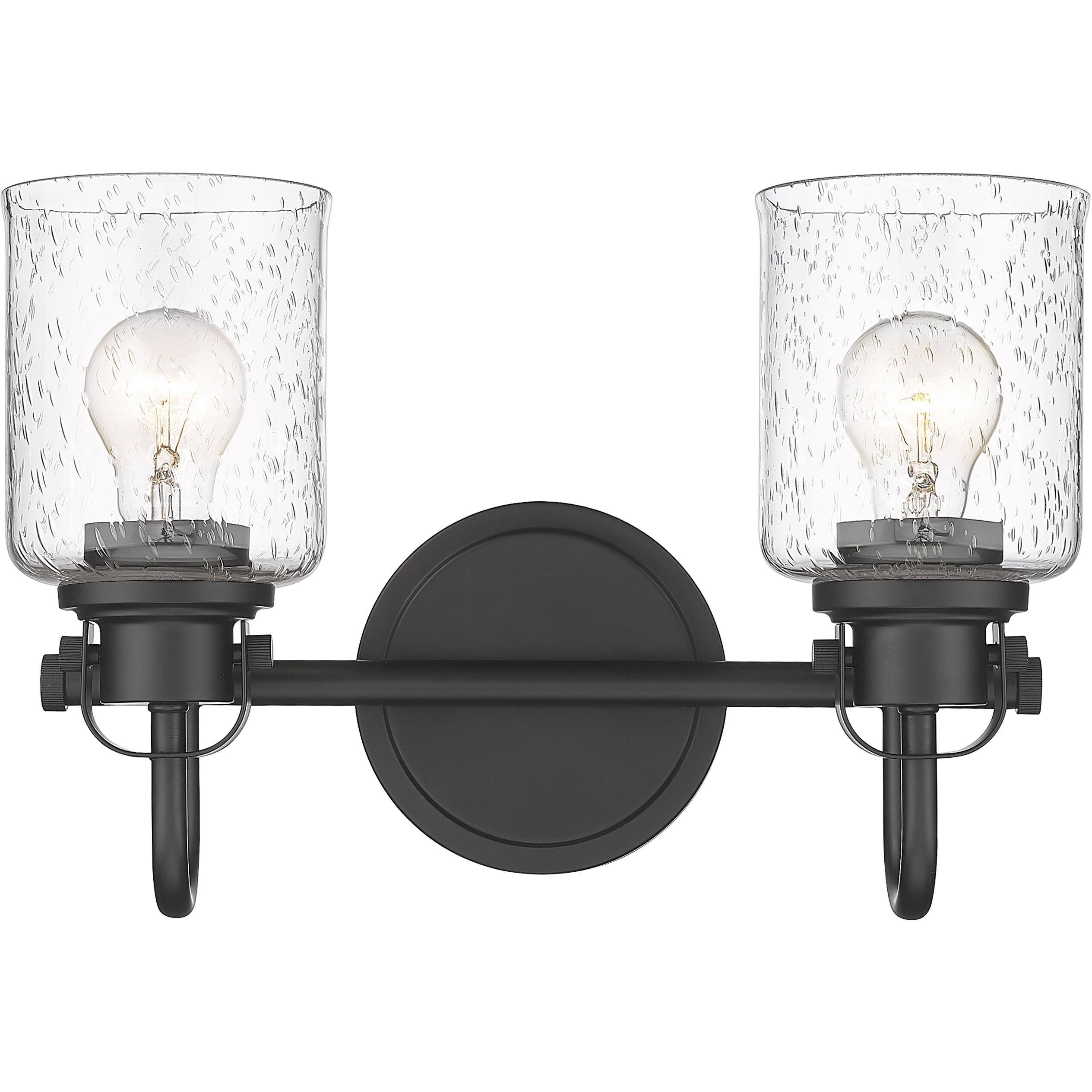 Kinsley 2 Light 14.5 inch Matte Black Bath Vanity Wall Light