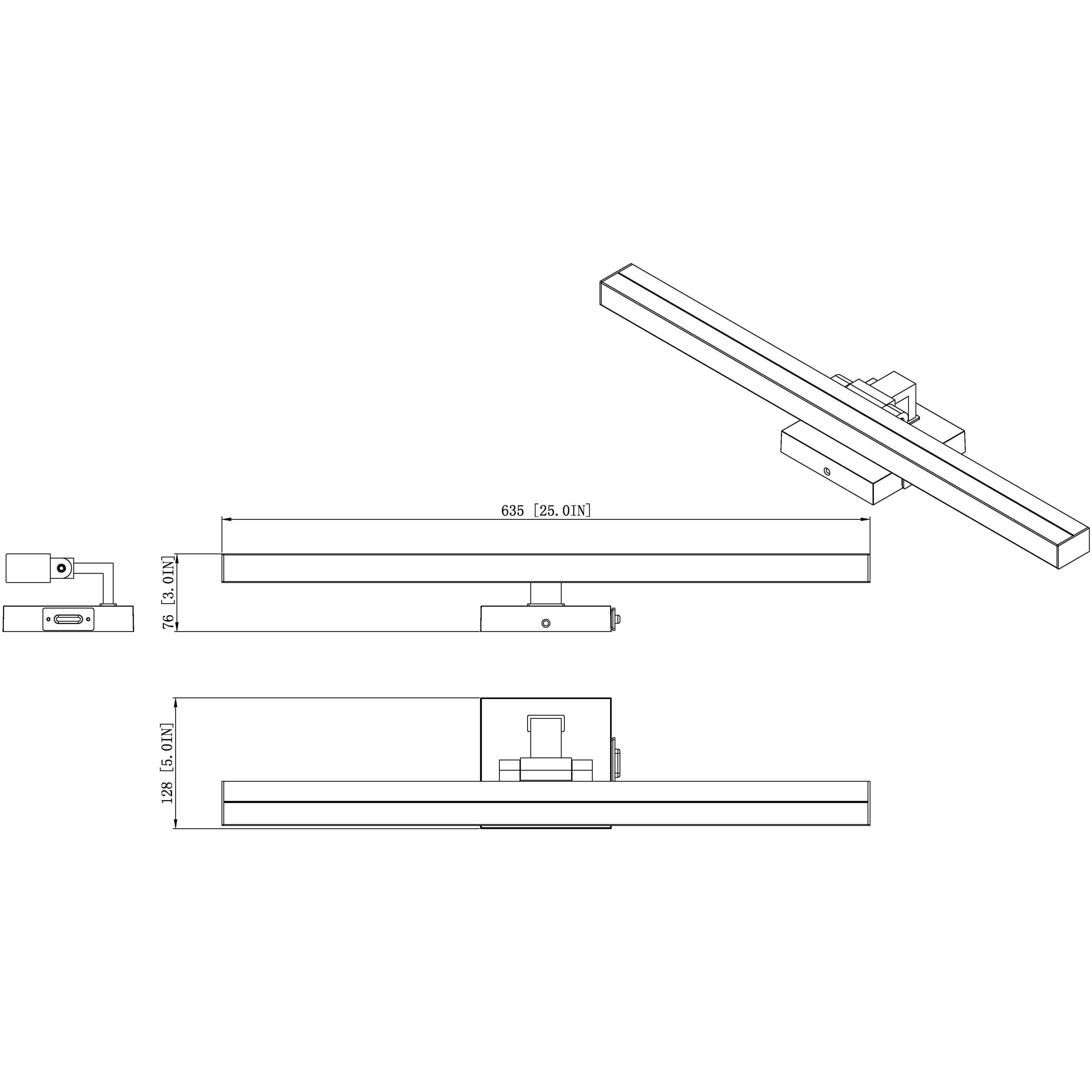 Liam LED 25 inch Brushed Nickel Vanity Wall Light