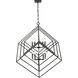 Euclid 10 Light 41.5 inch Matte Black Chandelier Ceiling Light