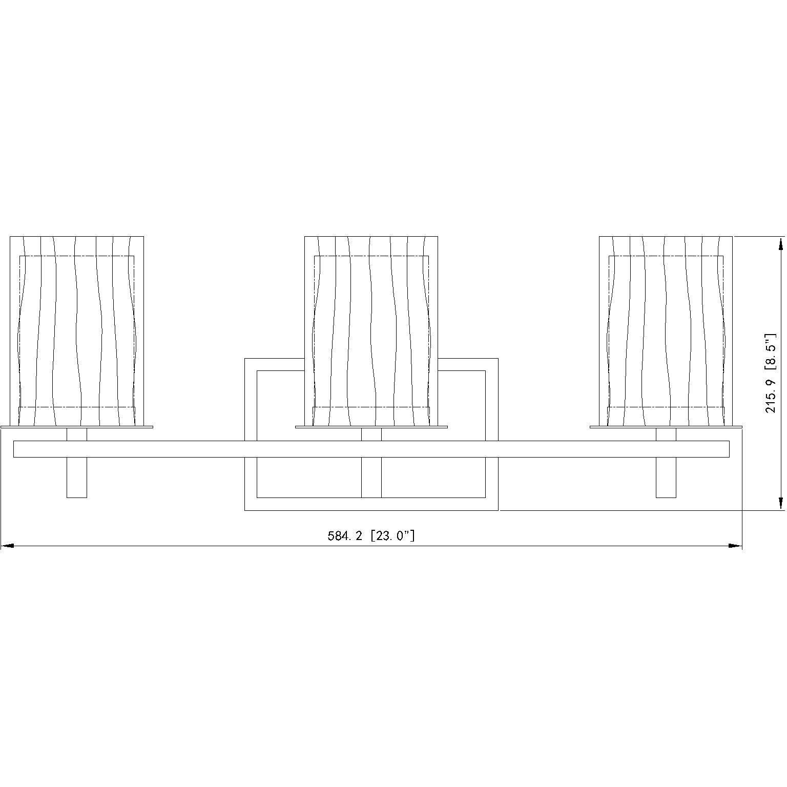 Grayson 3 Light 23 inch Matte Black Vanity Wall Light