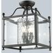 Fairview 3 Light 11 inch Bronze Semi Flush Mount Ceiling Light