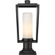 Sheridan 1 Light 19.5 inch Black Outdoor Pier Mounted Fixture