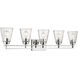 Lyna 5 Light 38.75 inch Chrome Vanity Wall Light