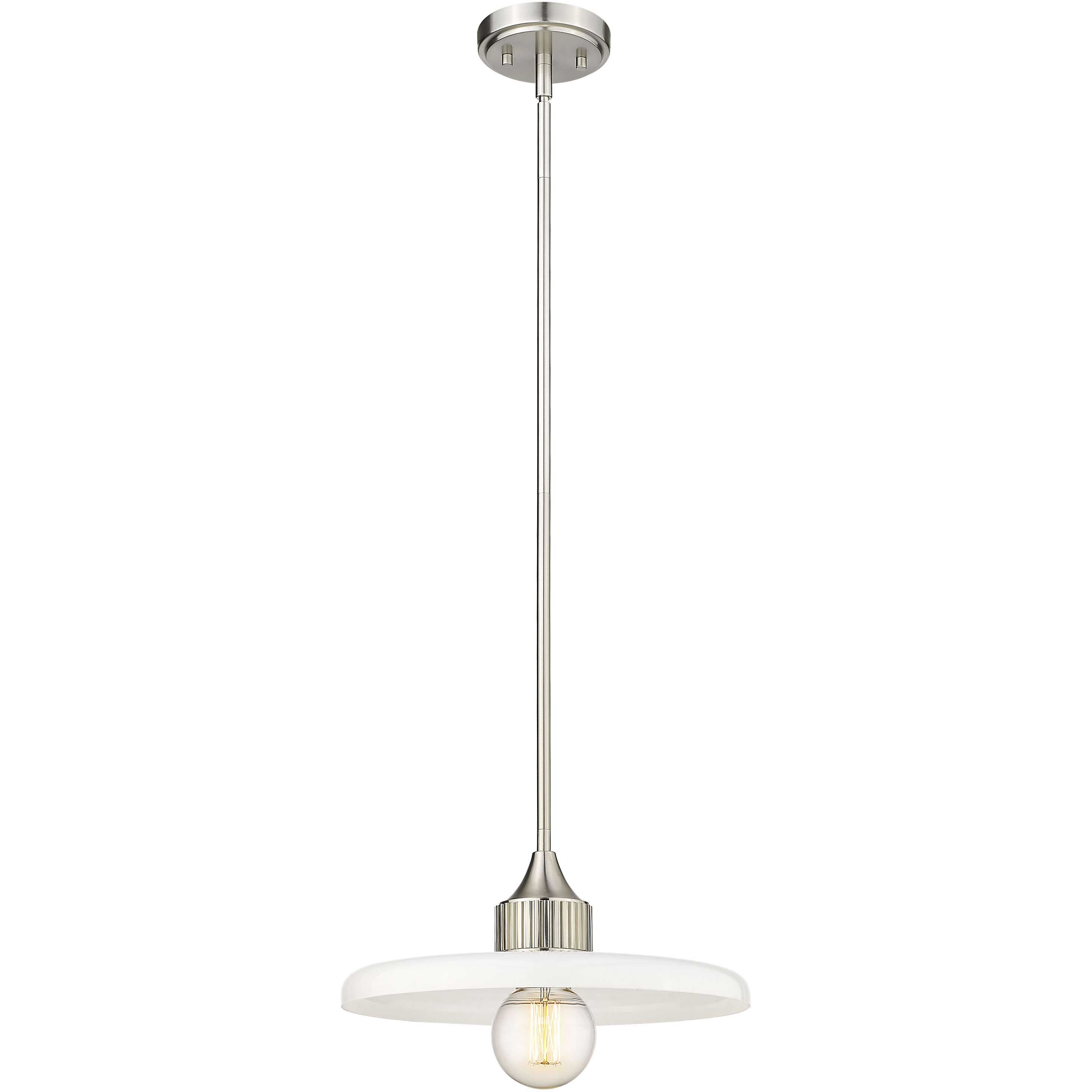 Paloma 1 Light 14 inch Brushed Nickel Pendant Ceiling Light