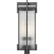 Fortis 3 Light 32.5 inch Sand Black Outdoor Post Mount Fixture