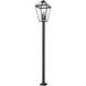 Talbot 4 Light 128.25 inch Black Outdoor Post Mounted Fixture