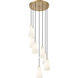 Farrell 7 Light 18 inch Modern Gold Chandelier Ceiling Light