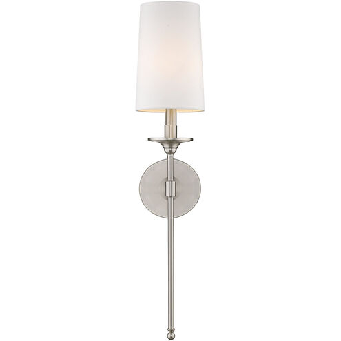 Emily 1 Light 6 inch Brushed Nickel Wall Sconce Wall Light
