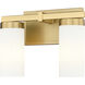 Danica 2 Light 11.75 inch Modern Gold Bath Vanity Light Wall Light