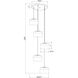 Renaud LED 15.75 inch Modern Gold Chandelier Ceiling Light