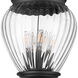 Davina 4 Light 119.25 inch Black Outdoor Post Mounted Fixture in G9