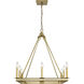 Barclay 8 Light 26 inch Olde Brass Chandelier Ceiling Light