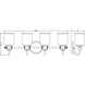 Kinsley 4 Light 28 inch Chrome Vanity Wall Light