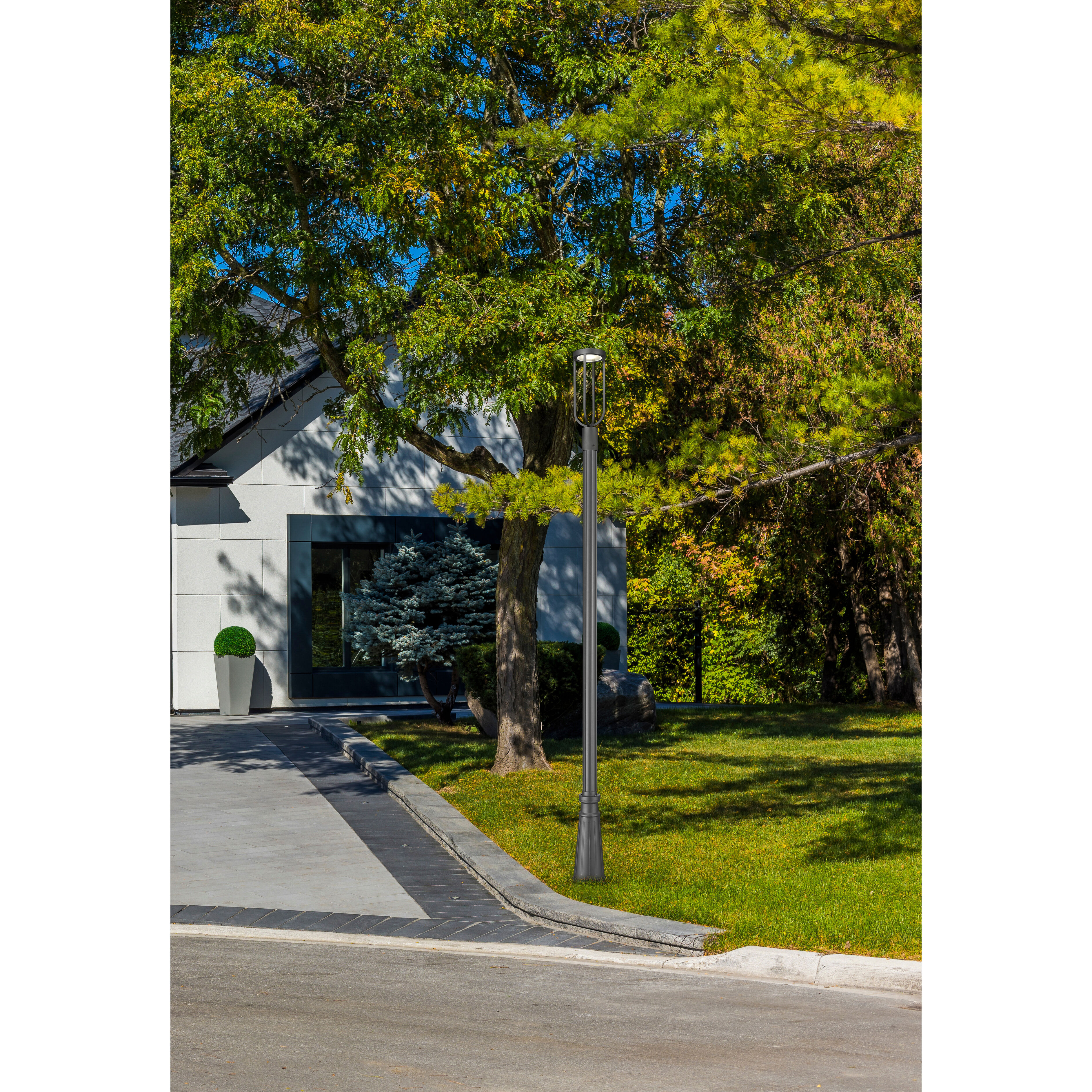 Leland LED 112.5 inch Sand Black Outdoor Post Mounted Fixture