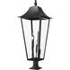 Gannon 5 Light 42.25 inch Black Outdoor Pier Mounted Fixture in G9
