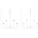 Allistair 8 Light 36 inch Modern Gold Chandelier Ceiling Light
