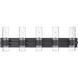 Lawson 5 Light 38 inch Matte Black Vanity Wall Light