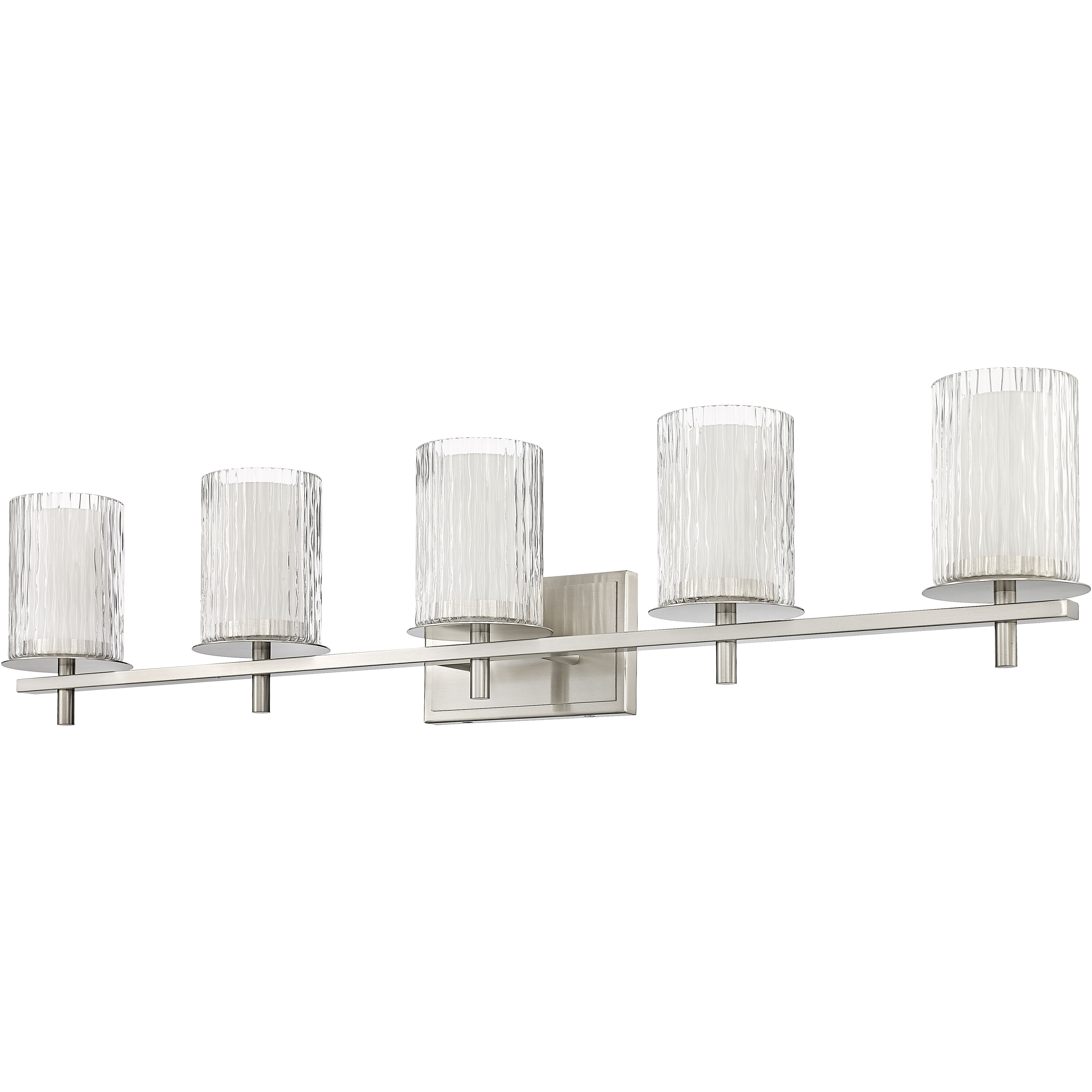 Grayson 5 Light 40 inch Brushed Nickel Vanity Wall Light