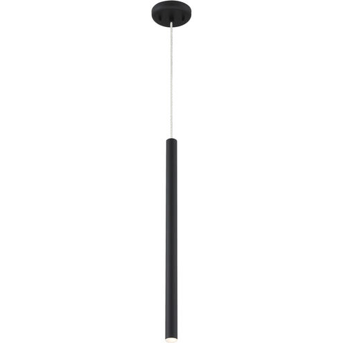 Forest LED 4.75 inch Matte black Pendant Ceiling Light in 1, 3, Matt black Steel