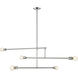 Modernist 5 Light 4.75 inch Chrome Chandelier Ceiling Light