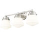Vaughn 3 Light 22.5 inch Brushed Nickel Vanity Wall Light