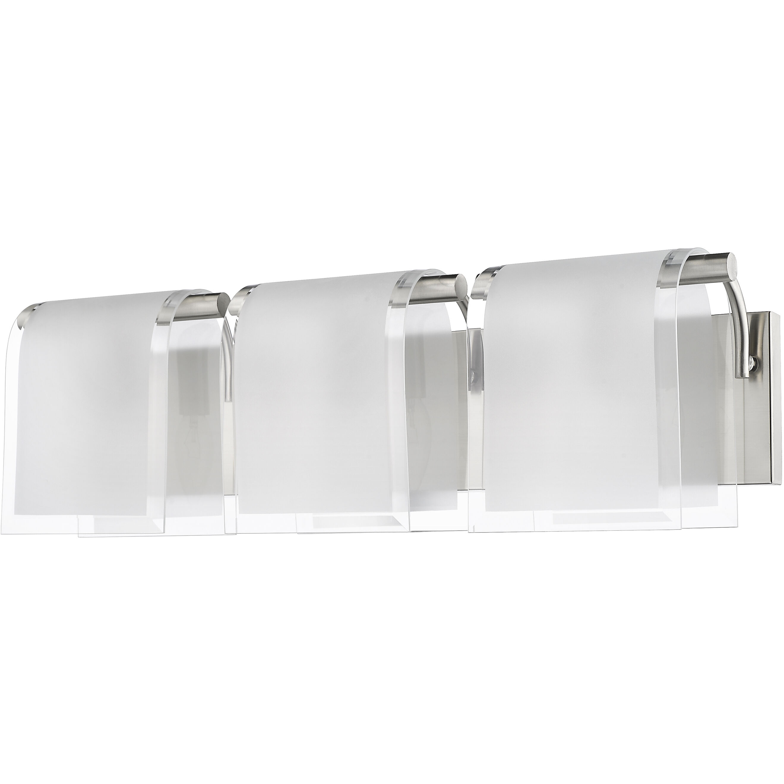 Zephyr 3 Light 22.83 inch Brushed Nickel Vanity Wall Light
