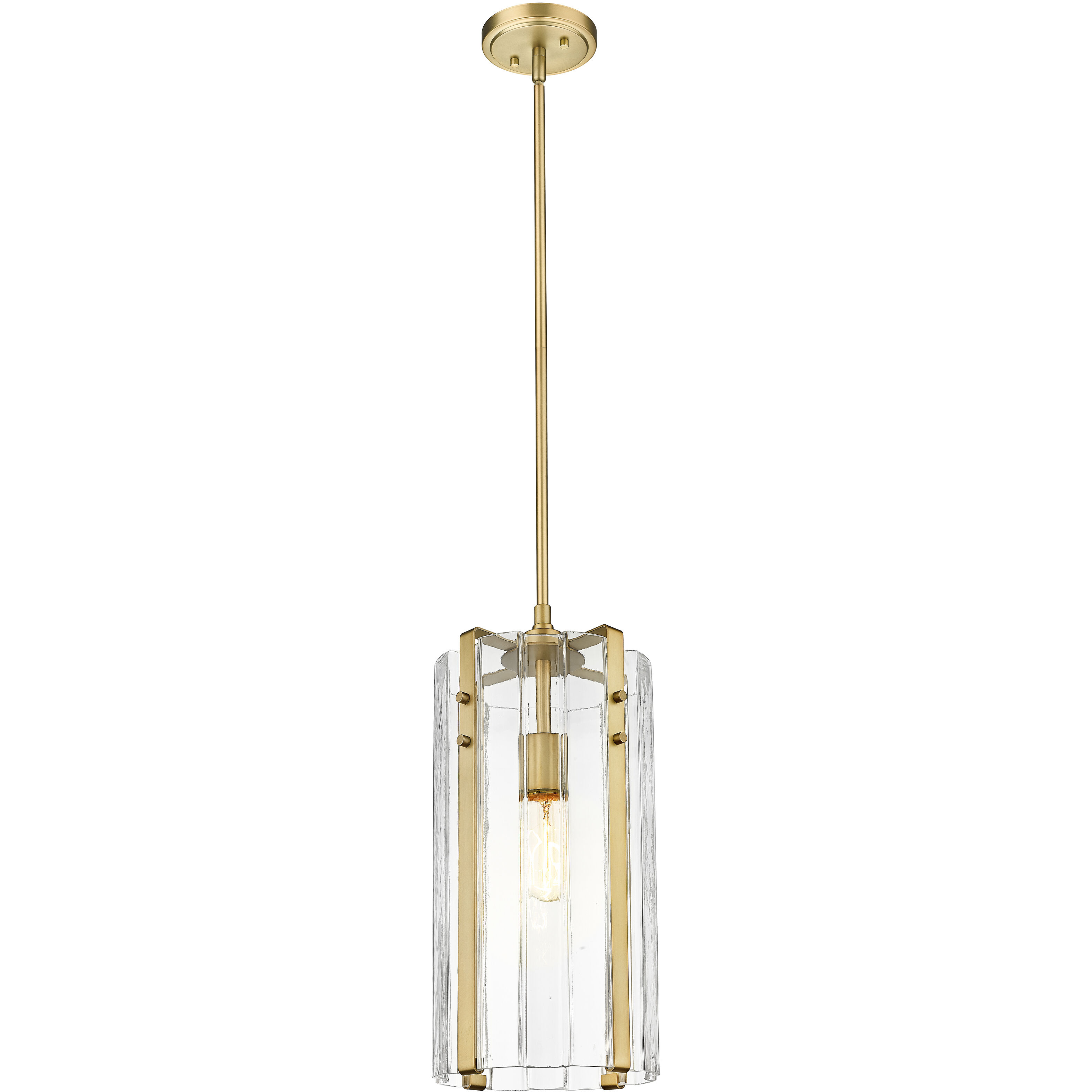 Alverton 1 Light 8 inch Rubbed Brass Pendant Ceiling Light in Rubbed Bronze