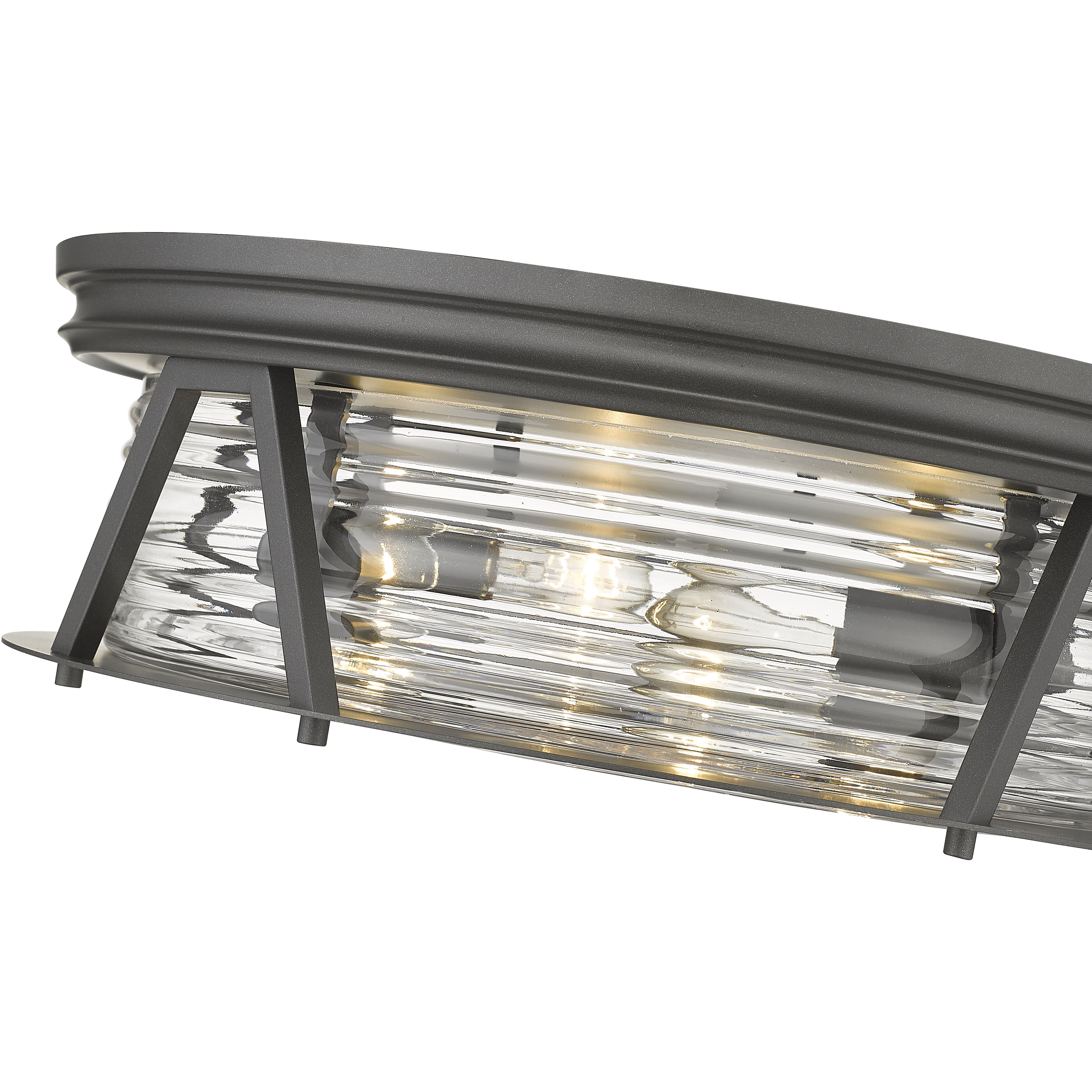 Cape Harbor 4 Light 20 inch Bronze Flush Mount Ceiling Light